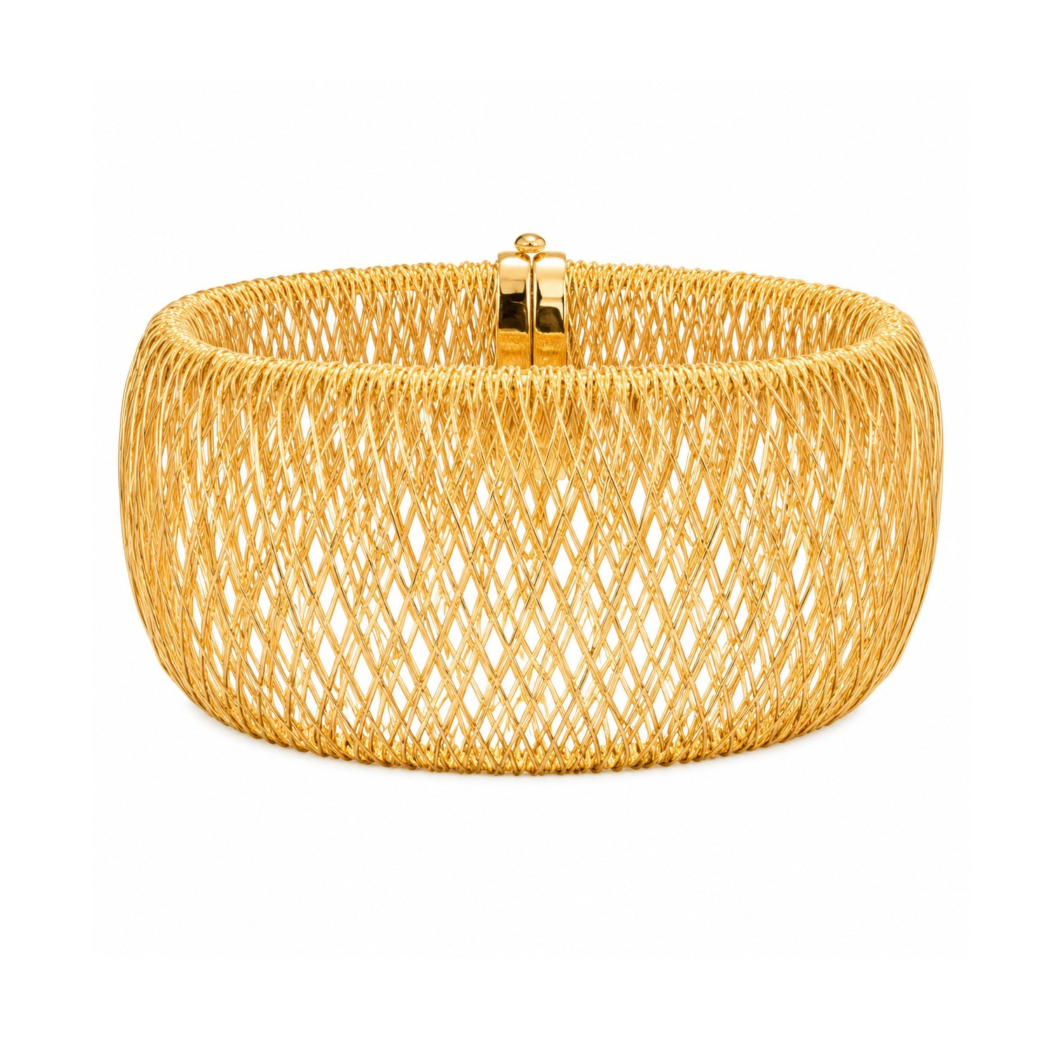 18K  Open Wire Mesh Bracelet